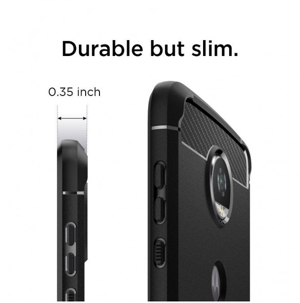Din telefon och väldigt snyggt skydd från Spigen.