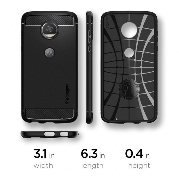 Svart och väldigt snyggt skal till Motorola Moto Z2 Play.