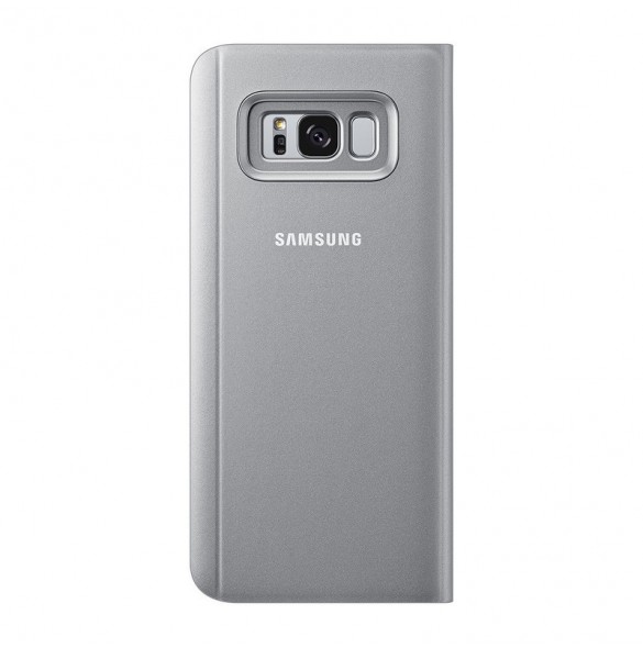 Samsung EF-ZG955CSE Clear View Cover Vikbart Fodral Till Samsung Galaxy S8 Plus - Silver
