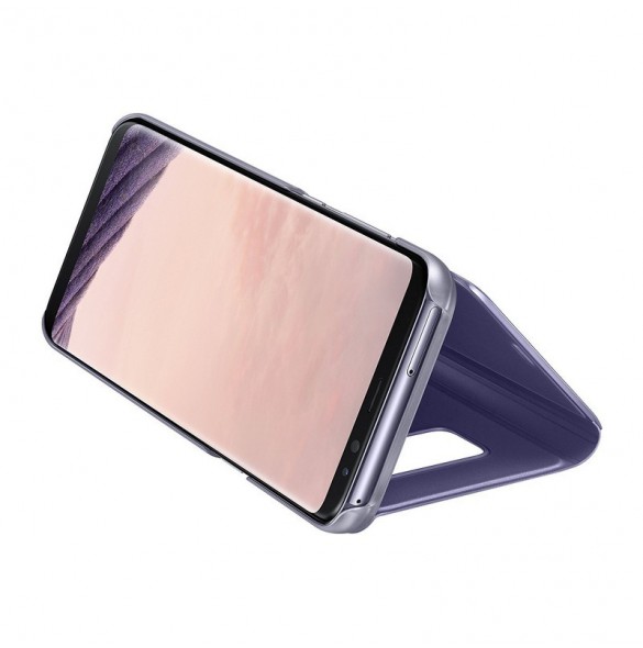 Samsung EF-ZG955CVE Clear View Cover Vikbart Fodral Till Samsung Galaxy S8 Plus - Violett