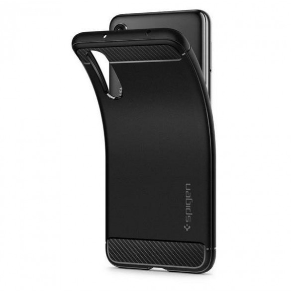 Svart och mycket snyggt skal till Huawei P20 Pro.
