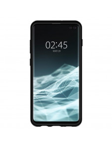 Midnatt svart och väldigt snyggt skal till Samsung Galaxy S10 Plus.