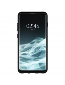 Midnatt svart och väldigt snyggt skal till Samsung Galaxy S10 Plus.