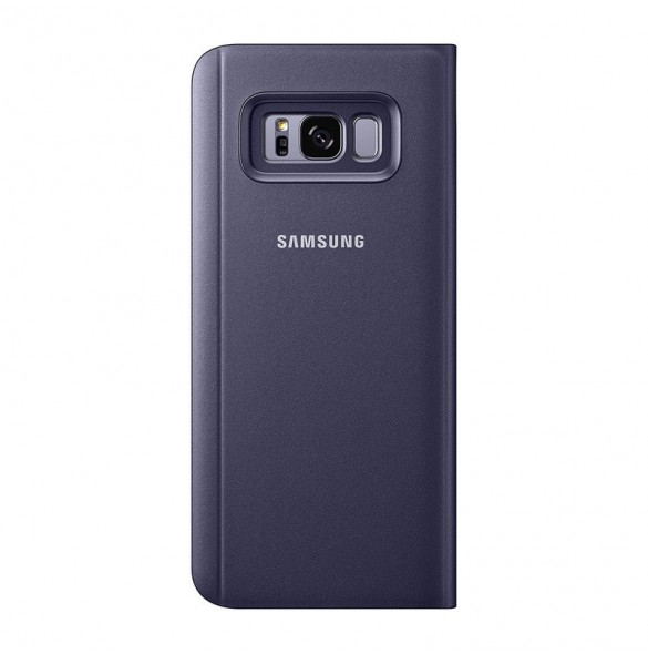 Samsung EF-ZG955CVE Clear View Cover Vikbart Fodral Till Samsung Galaxy S8 Plus - Violett