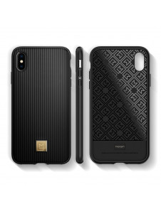 Svart och mycket snyggt fodral för iPhone XS / X.