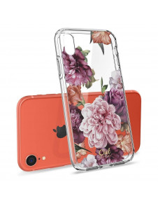 Rosblommigt och väldigt snygg täcka för iPhone XR.