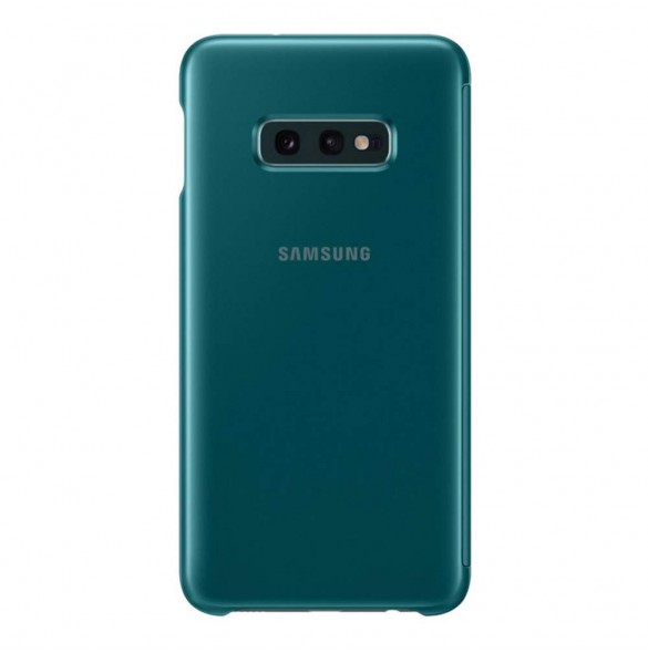 Samsung Clear View Stående Cover med Intelligent Display för Samsung Galaxy S10e - Grön (EF-ZG970CGEGWW)