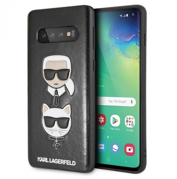 Samsung Galaxy S10 och väldigt snyggt skydd från Karl Lagerfeld.