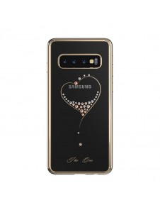 Guld och mycket snyggt skal till Samsung Galaxy S10 Plus.