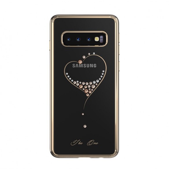 Guld och mycket snyggt skal till Samsung Galaxy S10 Plus.