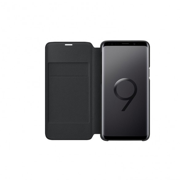 Samsung EF-NG960PBEGWW LED View Cover Vikbart Fodral Till Samsung Galaxy S9 - Black