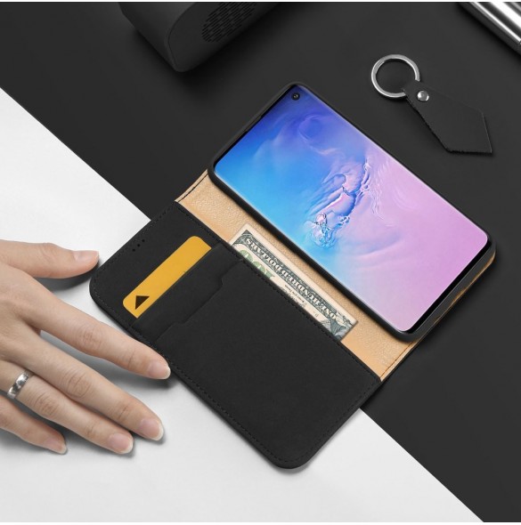 Svart och väldigt elegant lock till Samsung Galaxy S10.