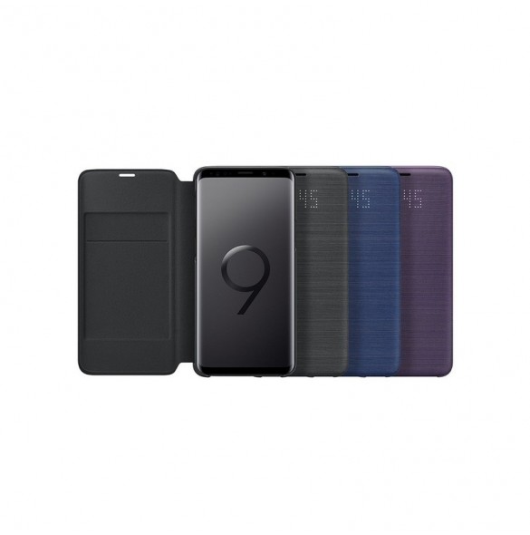 Samsung EF-NG960PVEGWW LED View Cover Vikbart Fodral Till Samsung Galaxy S9 -  Lila