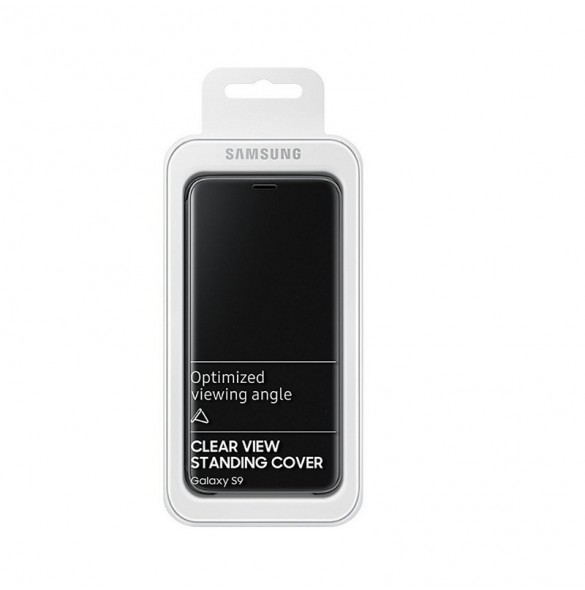 Samsung EF-ZG960CBE Clear View Cover Skal till Samsung Galaxy S9 - Black