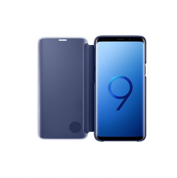 Samsung EF-ZG960CLEGWW Clear View Cover Skal till Samsung Galaxy S9 - Blå
