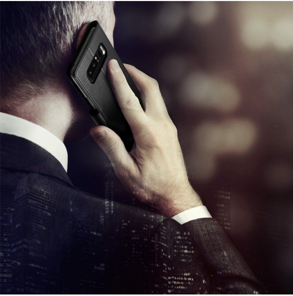 Spigen Wallet S Saffiano Samsung Galaxy Note8 - Svart