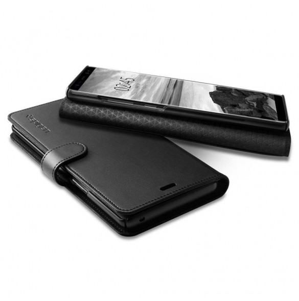 Spigen Wallet S Saffiano Samsung Galaxy Note8 - Svart