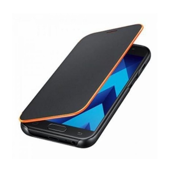 Samsung EF-FA320PBEGWW Neon Flip Case Till Galaxy A3 2017 - Svart