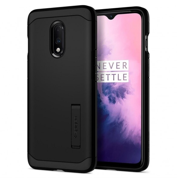 OnePlus 7 och väldigt snyggt skydd från Spigen.