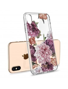 Rosblommigt och väldigt snygg täcka för iPhone X / XS.