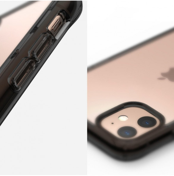 Ringke Fusion PC-fodral med TPU-stötfångare för iPhone 11 - Grå