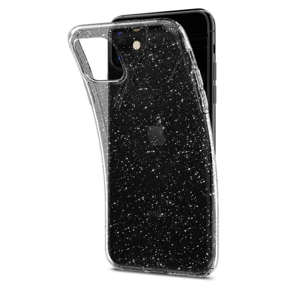 Glitter crystal och mycket praktiskt omslag från Spigen.