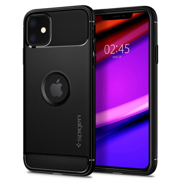 Matt svart och väldigt snygg täckning iPhone 11. Matt svart och väldigt snygg täckning iPhone 11.