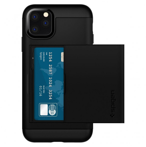 Svart och väldigt snyggt omslag iPhone 11 Pro Max.