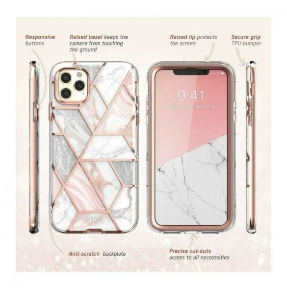Marmor och väldigt snygg täckning iPhone 11 Pro.