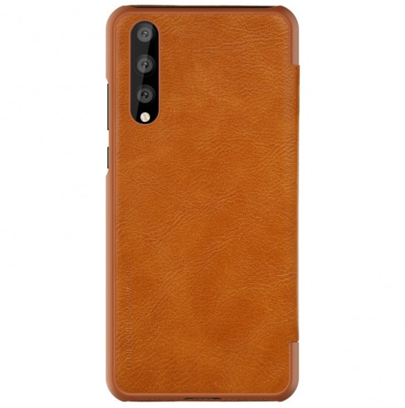 Nillkin Qin S-View Cover Vikbart Fodral Till Huawei P20 Pro - Brun