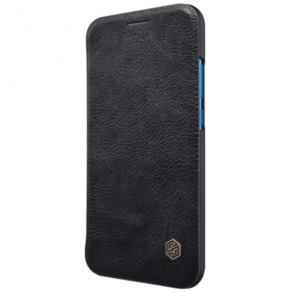 Nillkin Qin S-View Cover Vikbart Fodral Till Huawei P20 Lite - Svart