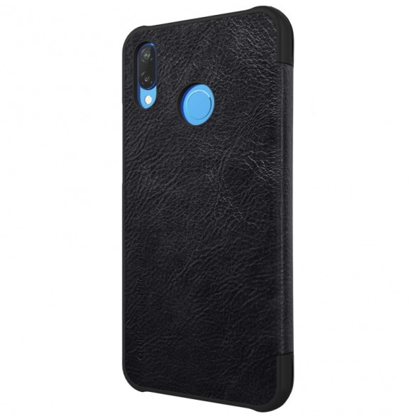 Nillkin Qin S-View Cover Vikbart Fodral Till Huawei P20 Lite - Svart