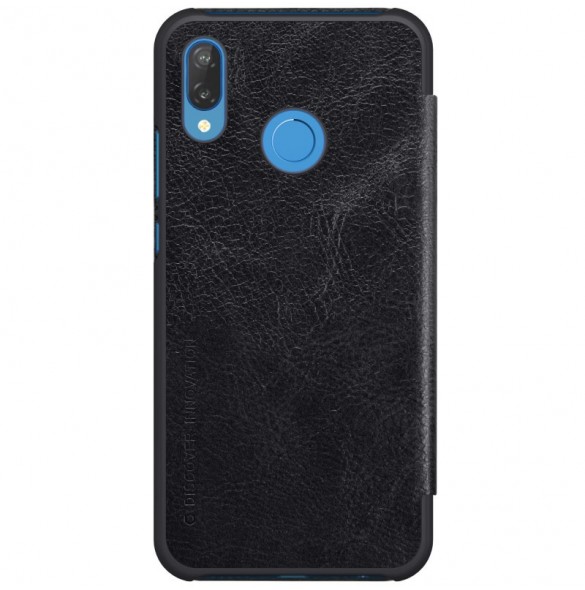 Nillkin Qin S-View Cover Vikbart Fodral Till Huawei P20 Lite - Svart