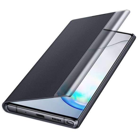 Samsung EF-ZN975CBE Clear View Pro Cover Vikbart Fodral Till Samsung Galaxy Note 10 Plus - Svart
