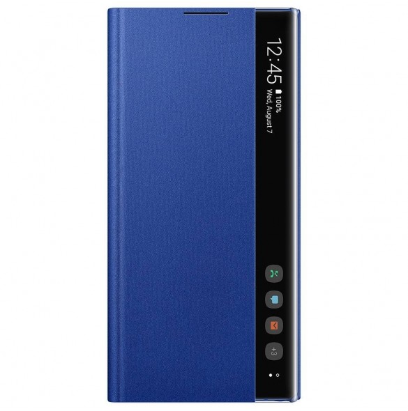 Samsung EF-ZN975CLEGWW Clear View Standing Cover med intelligent skärm för Samsung Galaxy Note 10 Plus - Blå