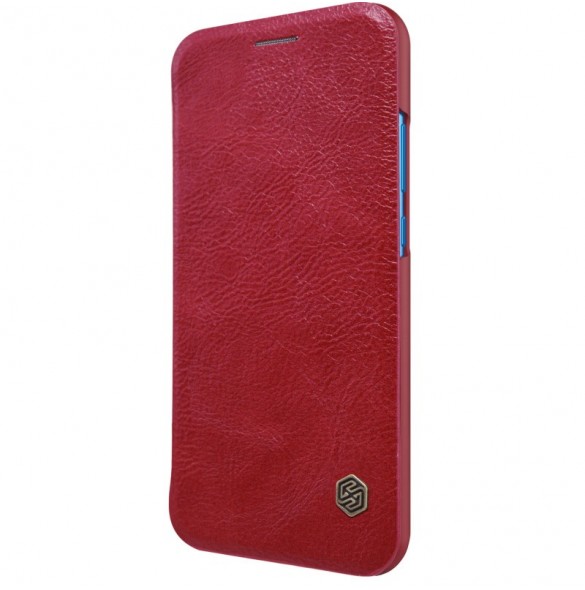 Nillkin Qin S-View Cover Vikbart Fodral Till Huawei P20 Lite - Röd