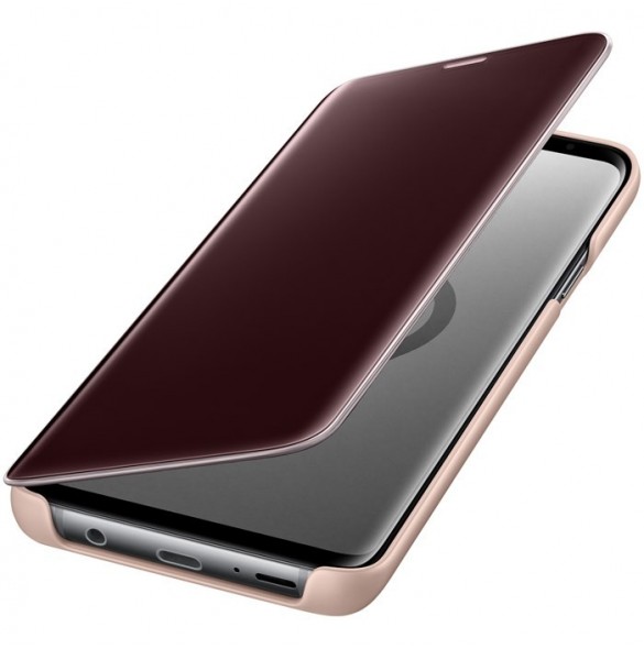 Samsung EF-ZG965CFE Clear View Cover Skal till Samsung Galaxy S9 Plus - Guld