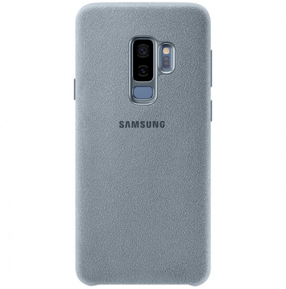 Samsung EF-XG965AMEGWW Alcantara Cover Skal Till Samsung Galaxy S9 Plus - Mint