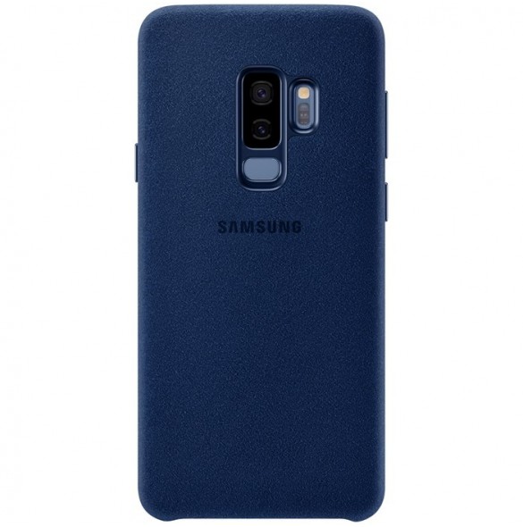 Samsung EF-XG965ALEGWW Alcantara Cover Skal Till Samsung Galaxy S9 Plus - Blå