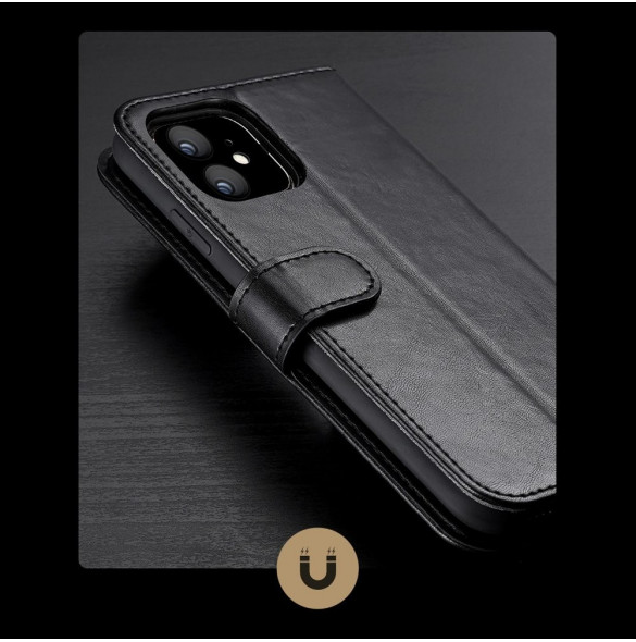 Dux Ducis Kado Bookcase plånbok för iPhone 11 - Svart