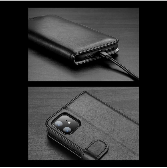 Dux Ducis Kado Bookcase plånbok för iPhone 11 - Svart