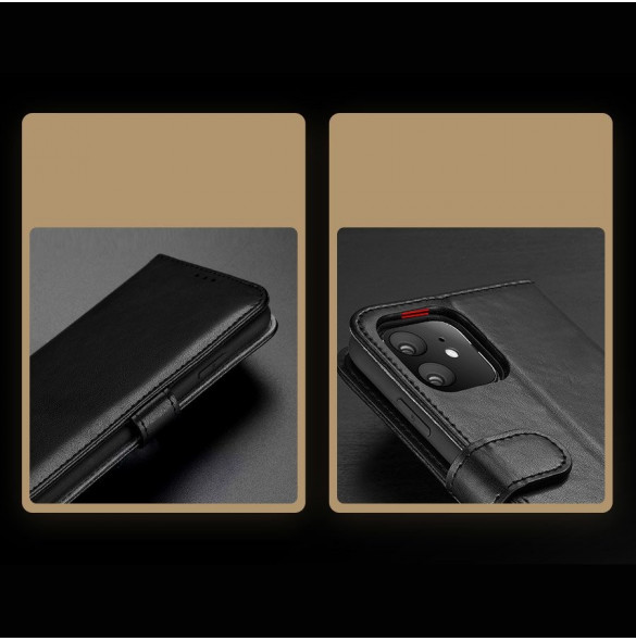 Dux Ducis Kado Bookcase plånbok för iPhone 11 - Svart