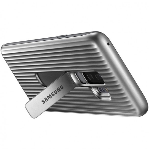 Samsung EF-RG965CSEGWW Protective Standing Cover Till Samsung Galaxy S9 Plus - Silver