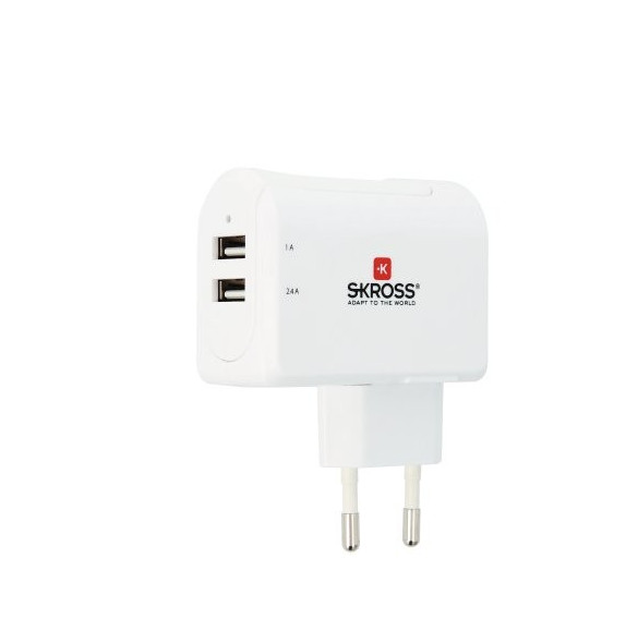 2 USB-portar för samtidig kraftfull laddning.