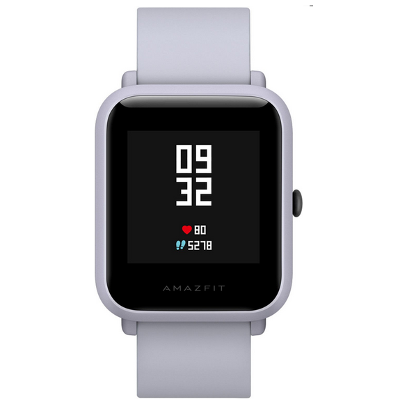 Amazfit Bip kan synkronisera med din smartphone via Bluetooth och visa statistik över fysisk aktivitet.