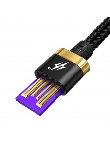 5A ström och 4 breda kablar inuti kabeln ger en snabbare, säker och mer stabil laddning och dataöverföring.