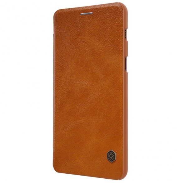 Nillkin Qin Book Case för Samsung Galaxy A8 2018 - Brun