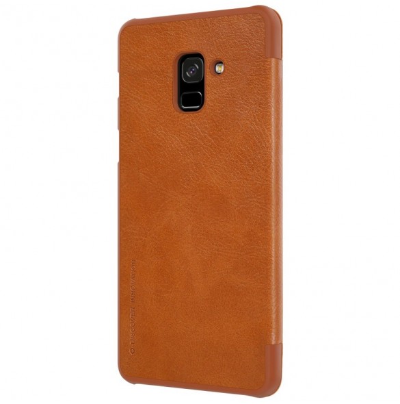 Nillkin Qin Book Case för Samsung Galaxy A8 2018 - Brun