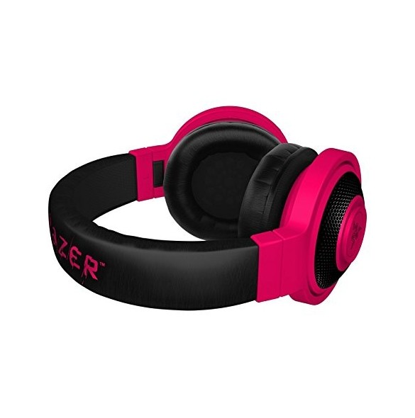 Razer Kraken Mobile - Analoga Gaming och Musikhörlurar Neon Röd