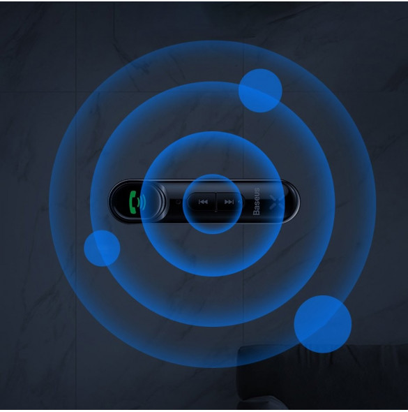 Baseus Qiyin Bluetooth-ljudmottagare AUX mini-jack för bilen (WXQY-01) - Svart